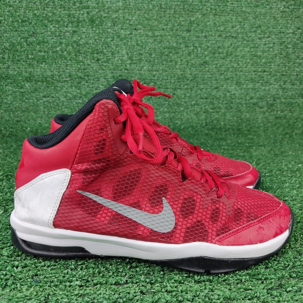 Nike Basketball Shoes Kid 5Y Red Air Without A Doubt 759982-600 Mid Top Sneakers